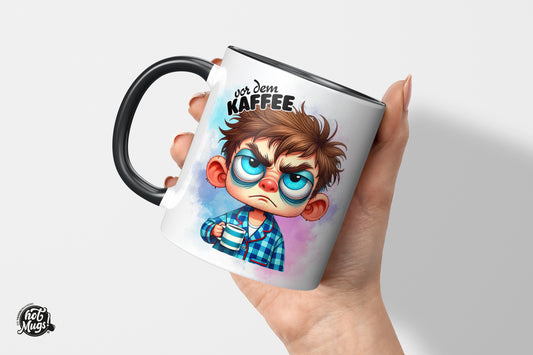Vor / Nach dem Kaffee – Mann - Die Tassendruckerei - Hotmugs.de