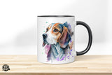 Beagle - Wasserfarben-Stil - Die Tassendruckerei - Hotmugs.de