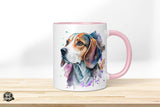 Beagle - Wasserfarben-Stil - Die Tassendruckerei - Hotmugs.de