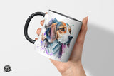Beagle - Wasserfarben-Stil - Die Tassendruckerei - Hotmugs.de