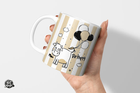 Bee Happy - Moo - Die Tassendruckerei - Hotmugs.de