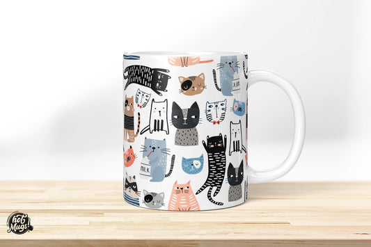 Cats Doodle - Die Tassendruckerei - Hotmugs.de