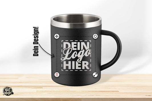 Edelstahl-Tasse » Dein Design! - Die Tassendruckerei - Hotmugs.de