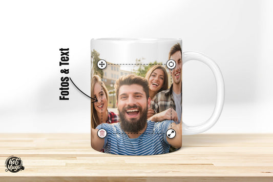 Fototasse selbst gestalten - Die Tassendruckerei - Hotmugs.de