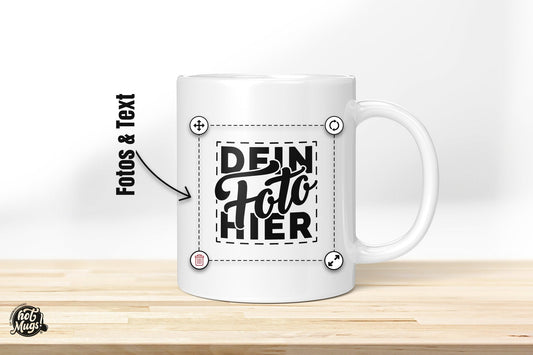 Fototasse selbst gestalten - Die Tassendruckerei - Hotmugs.de