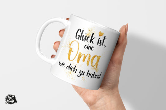 Glück ist, eine Oma wie dich zu haben! - Die Tassendruckerei - Hotmugs.de