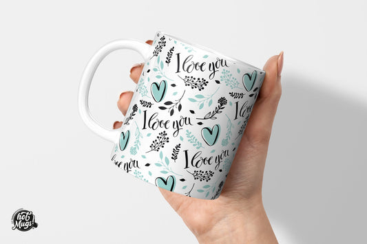 I Love You - Pattern - Die Tassendruckerei - Hotmugs.de