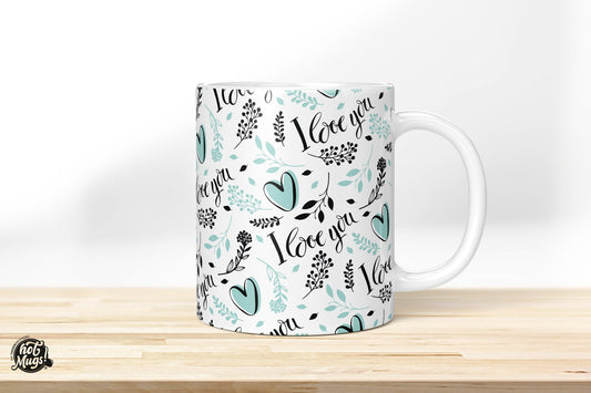 I Love You - Pattern - Die Tassendruckerei - Hotmugs.de