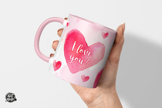 I love you - Watercolor - Die Tassendruckerei - Hotmugs.de