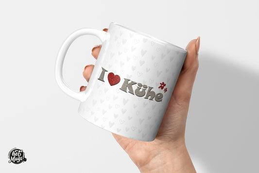 Ich liebe Kühe - Die Tassendruckerei - Hotmugs.de