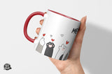 Katzenpfoten mit Herzen - Die Tassendruckerei - Hotmugs.de