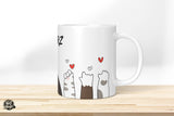 Katzenpfoten mit Herzen - Die Tassendruckerei - Hotmugs.de
