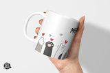 Katzenpfoten mit Herzen - Die Tassendruckerei - Hotmugs.de