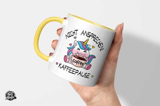 Nicht ansprechen Kaffeepause - Die Tassendruckerei - Hotmugs.de