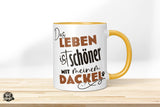 Das Leben ist schöner mit meinem Dackel - Die Tassendruckerei - Hotmugs.de