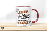 Das Leben ist schöner mit meinem Dackel - Die Tassendruckerei - Hotmugs.de