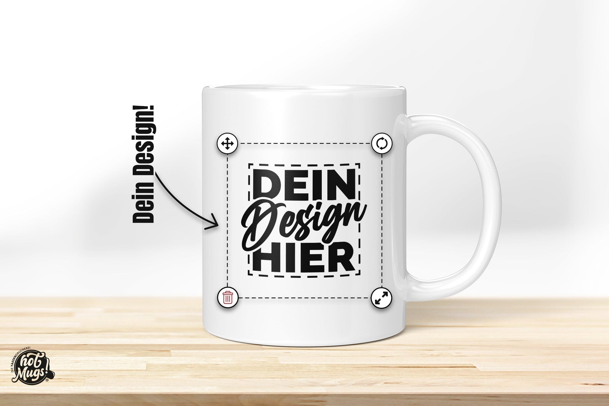 Keramiktasse » Dein Design! - Die Tassendruckerei - Hotmugs.de