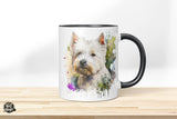 West Highland White Terrier - Wasserfarben-Stil - Die Tassendruckerei - Hotmugs.de