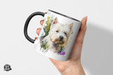 West Highland White Terrier - Wasserfarben-Stil - Die Tassendruckerei - Hotmugs.de